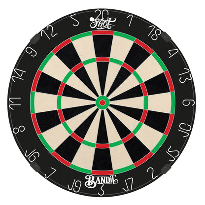 Shot Bandit Professional Dartboard – Cible Sisal Fléchettes - Darts180
