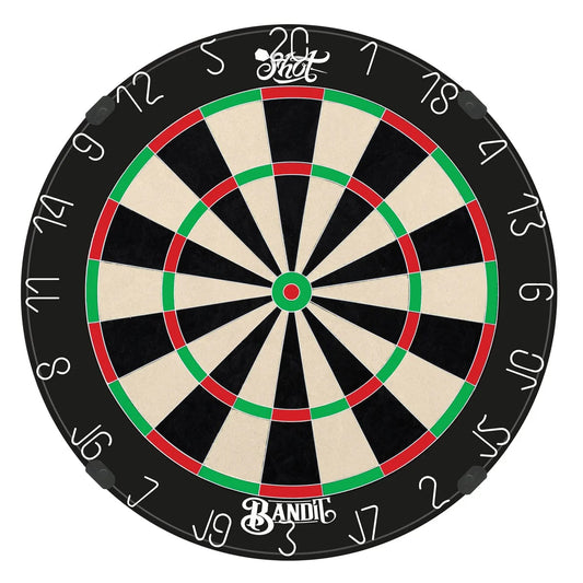 Shot Bandit Professional Dartboard – Cible Sisal Fléchettes - Darts180