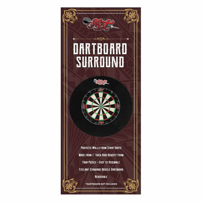 Shot 4pce Dartboard Surround Noir – Packaging Avant Boîte - Darts180