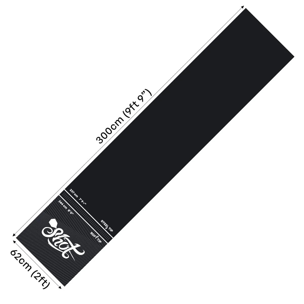 Rec Room Dart Tapis 300x60 cm – Caractéristiques - Darts180