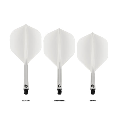 Shot Flight Deck Standard No.2 – Ailettes 3 Tailles Transparent - Darts180