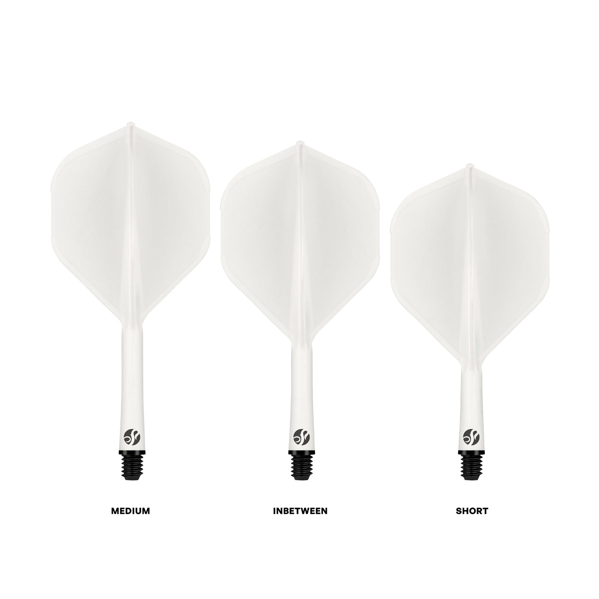 Shot Flight Deck Standard No.2 – Ailettes 3 Tailles Blanc - Darts180