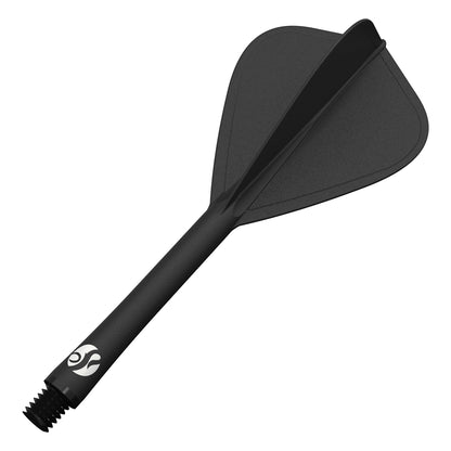 Shot Flight Deck Kite – Vue Angle Noir - Darts180