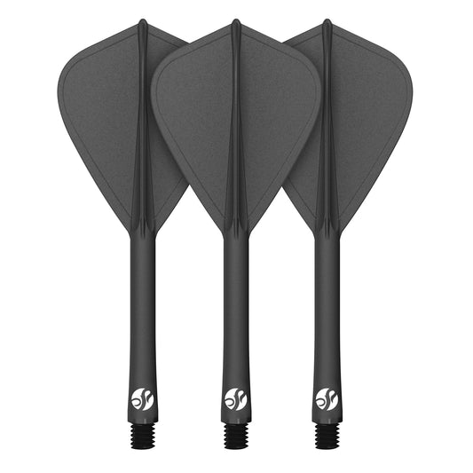 Shot Flight Deck Kite – Ailettes 3-Up Noir - Darts180