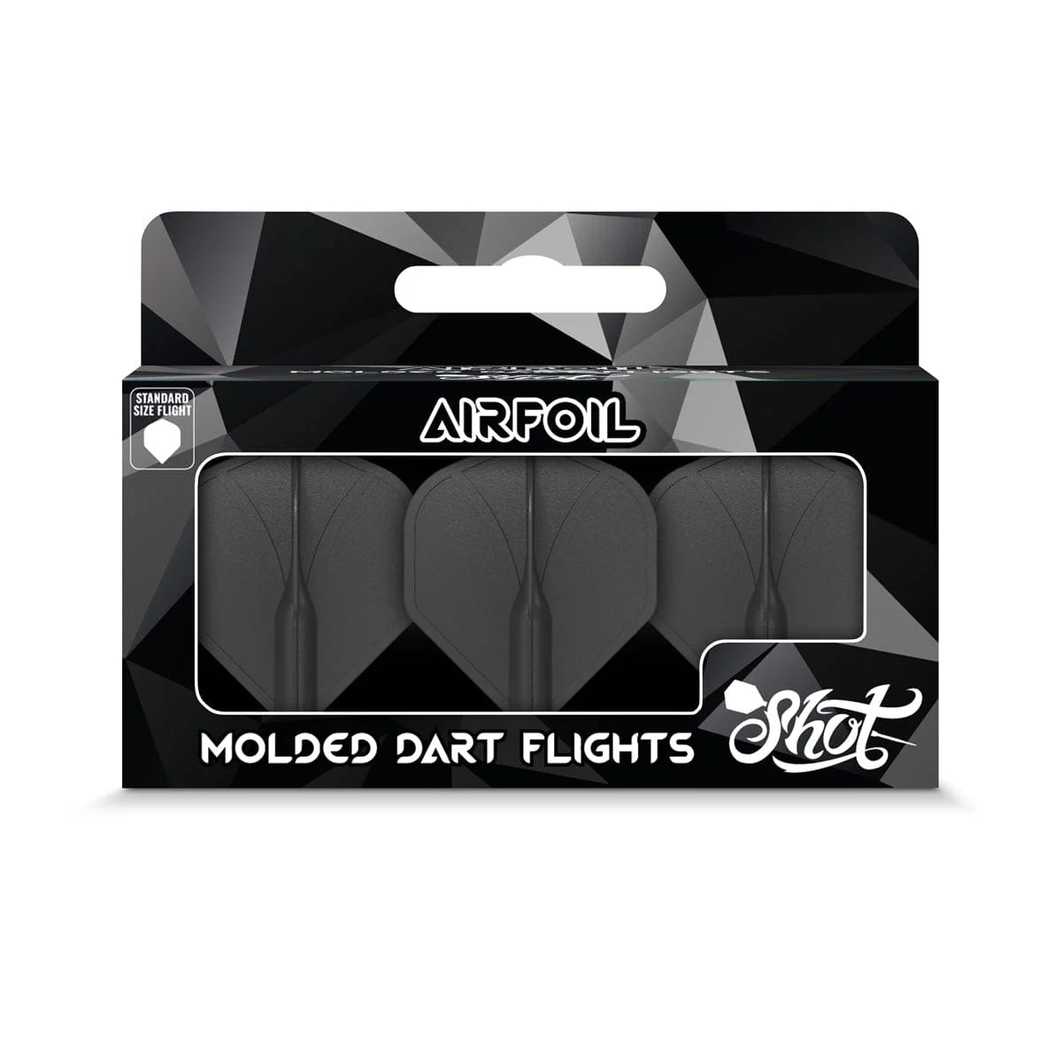 Airfoil Molded Flight No.2 Shot – Ailettes Moulées Noir - Darts180