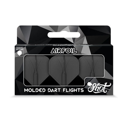 Airfoil Molded Flight No.2 Shot – Ailettes Moulées Noir - Darts180