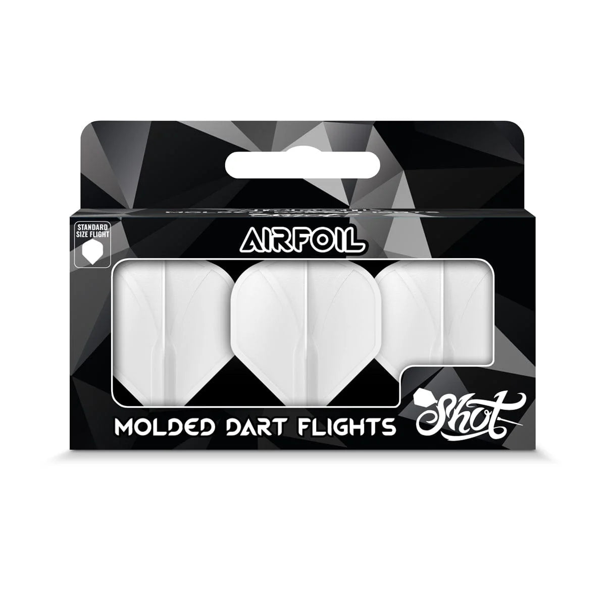 Airfoil Molded Flight No.2 Shot – Ailettes Moulées Blanc - Darts180