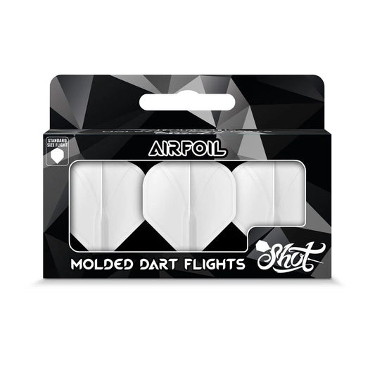 Airfoil Molded Flight No.2 Shot – Ailettes Moulées Blanc - Darts180