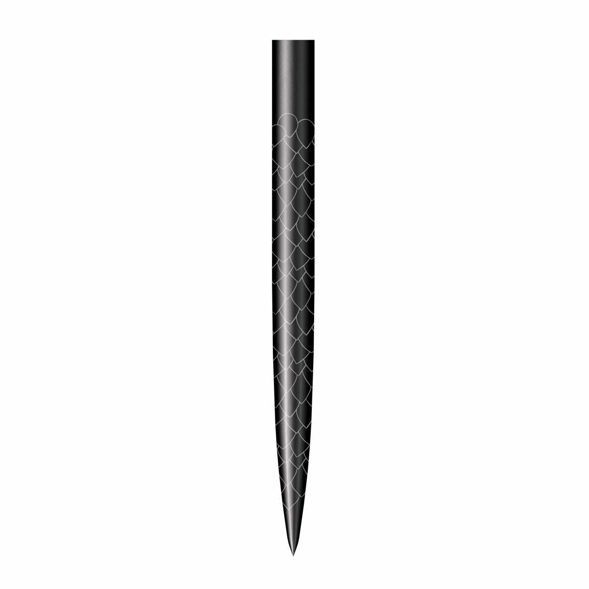 Shot Future Knights Steeltip Pointes Noir – 1-Up - Darts180