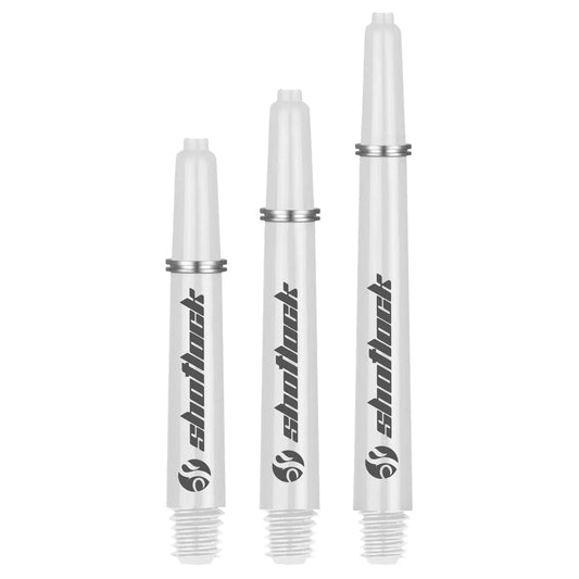 Tiges Shot Lock Blanc Short – Tiges Fléchettes - Darts180