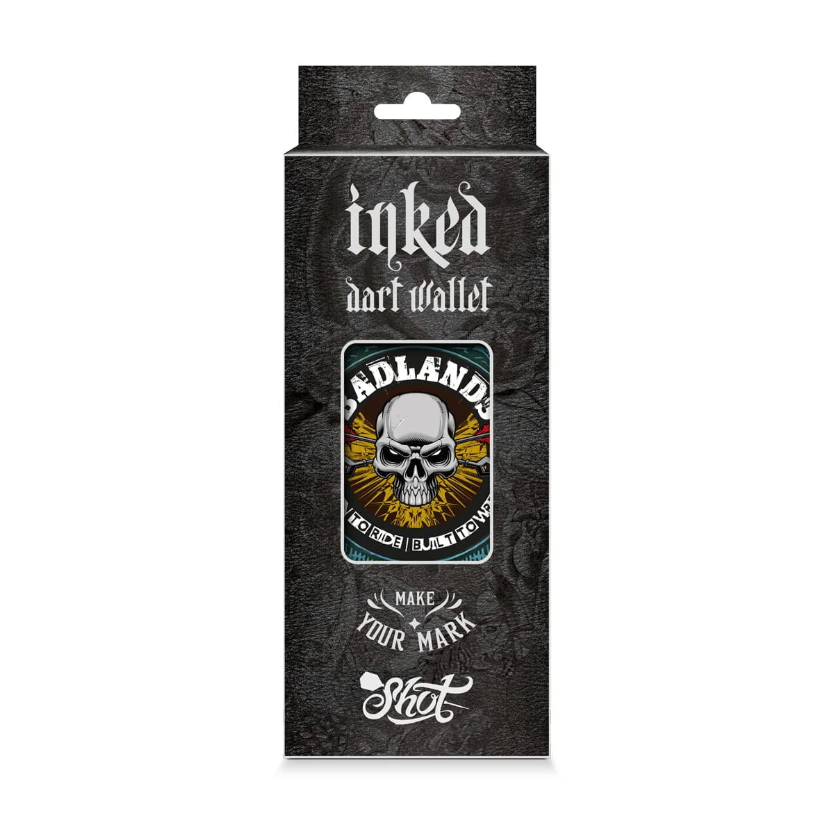 Shot Inked Dart Étui Badlands Bleu – Packaging Boîte - Darts180