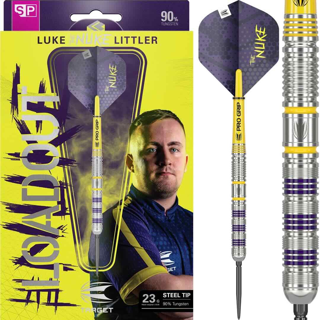 Target Luke Littler Loadout 90% Swiss – Vue Ensemble Set Complet - Darts180