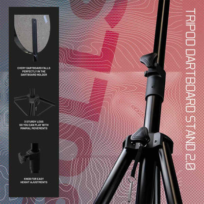Bull's Trépied Cible Stand 2.0 – Vue Ambiance Installation Salon - Darts180