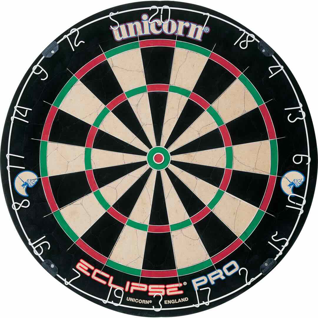 Unicorn Eclipse Pro Dartboard – Vue Face Cible Fléchettes Pro - Darts180