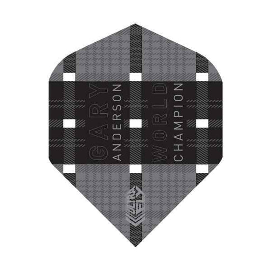 Unicorn Ultrafly Player No.2 Gary Anderson Black – Ailettes Gary Anderson Noires - Darts180