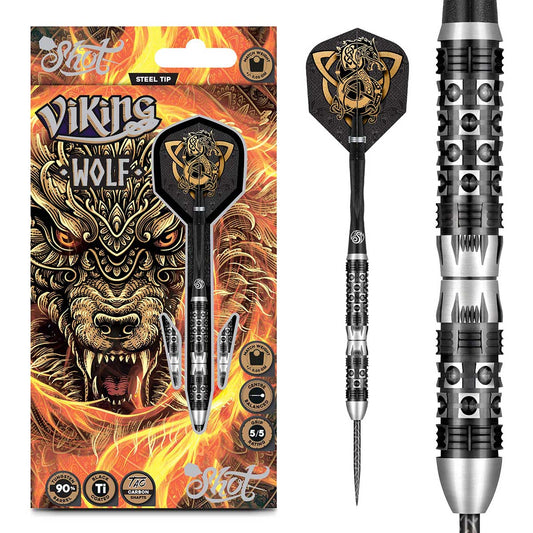 Viking Wolf 90% Shot – Fléchettes Acier - Darts180