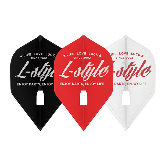 L-Style Signature Champagne Flight L1PRO Vintage Logo – Set Ailettes Mix - Darts180