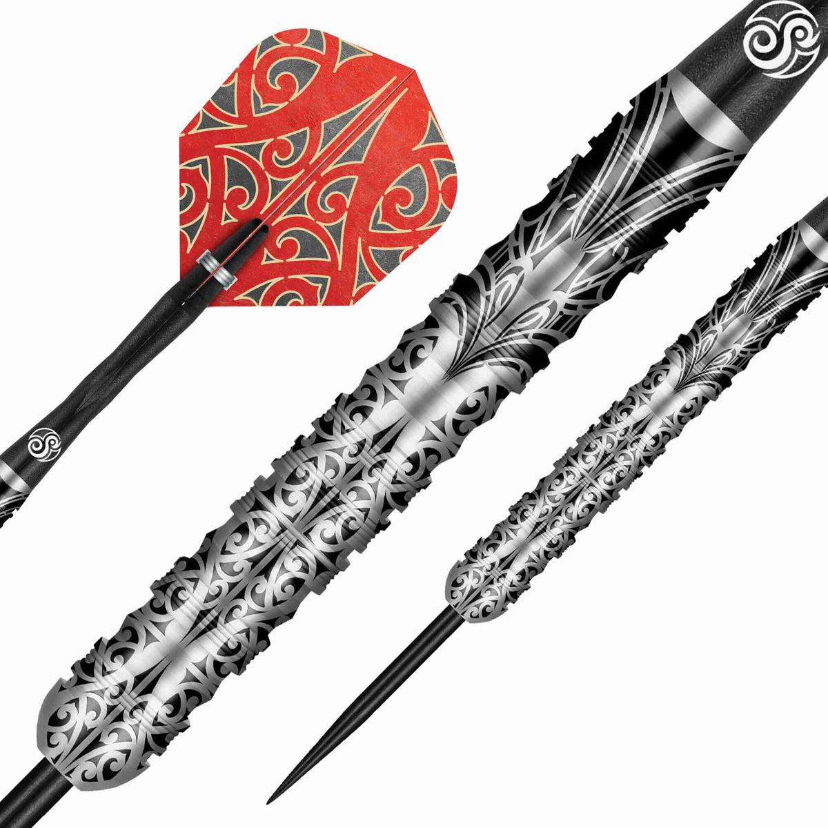 Shot Warrior Taiaha 90% – Vue Rapprochée Barrel Tungstène - Darts180