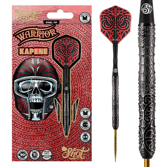 Warrior Kapene 90% Shot – Fléchettes Acier - Darts180