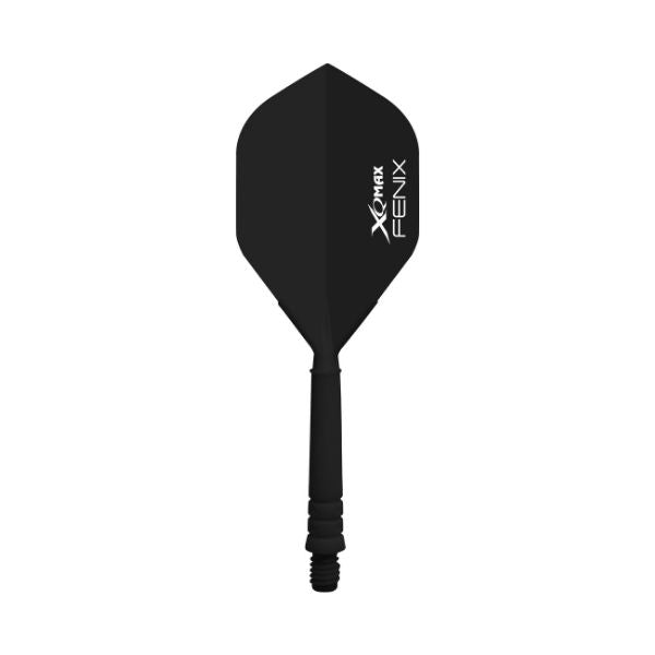 XQMax Fenix Molded Flights Noir – Ailettes Moulées Noir Vue 2 - Darts180