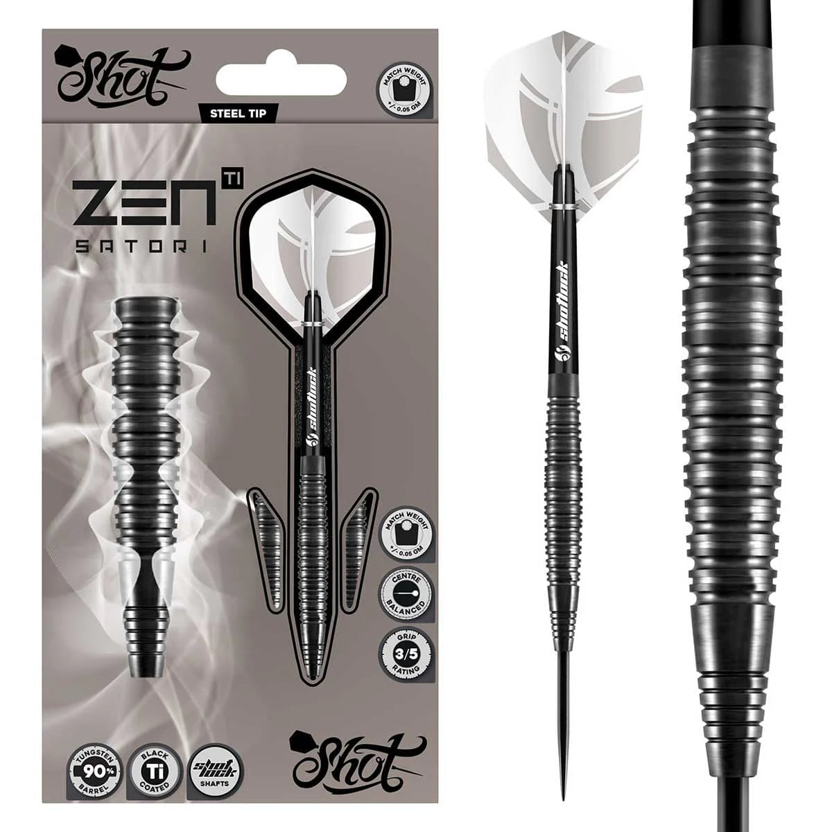 Zen Satori 90% Shot – Fléchettes Acier - Darts180