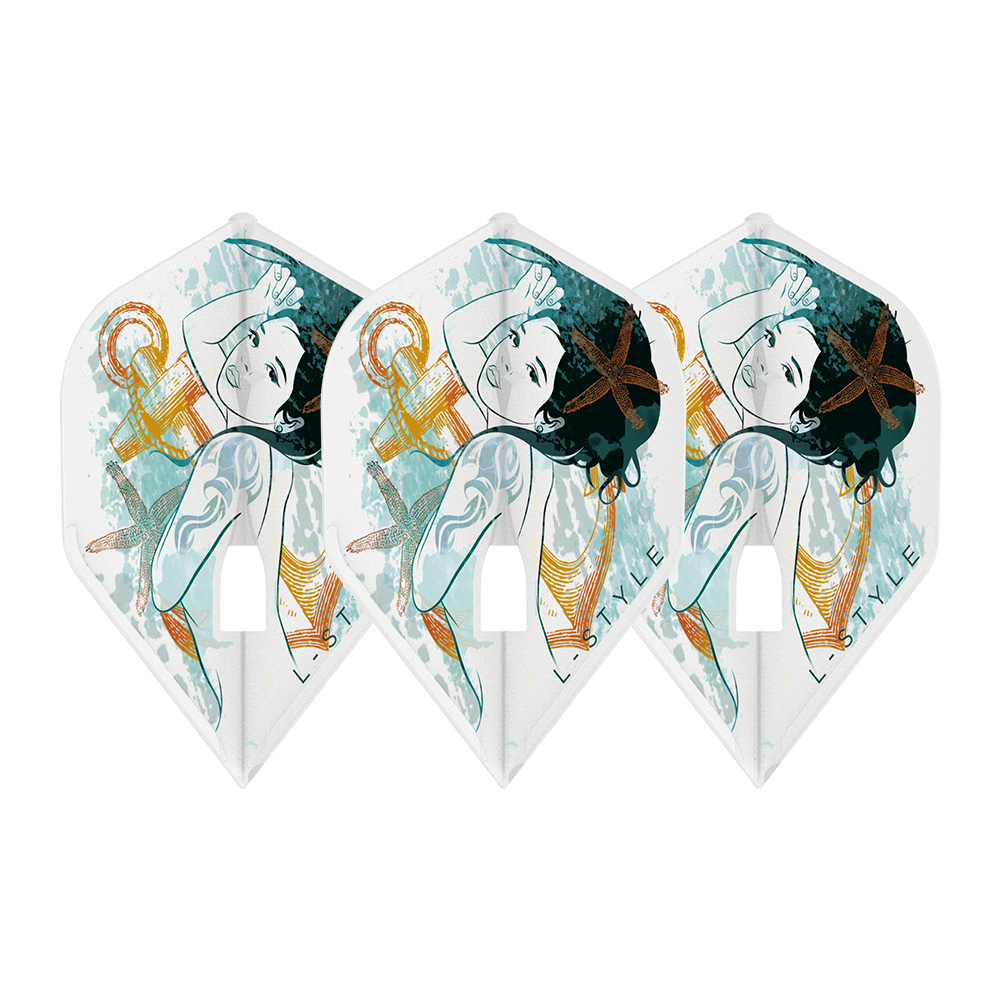 L-Style Signature Champagne Flight L1PRO Zodiac Aquarius – Set Ailettes - Darts180