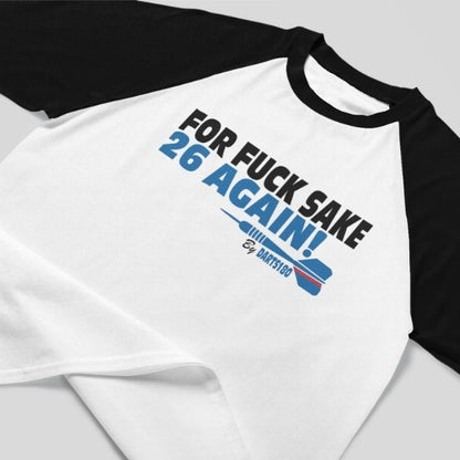 T-shirt Darts180 For Fuck Sake 26 Again Bicolore – Vue Arrière - Darts180