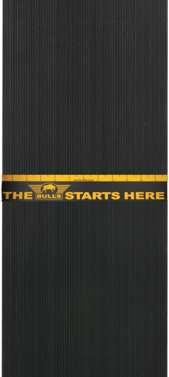 Bull's Rubber Dartmat 300x60cm – Vue Dessus - Darts180