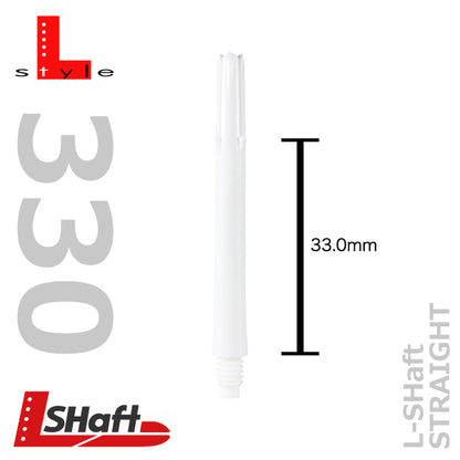 L-Style L-Shaft Locked Straight Blancs – Vue Tige Blanche 330 - Darts180