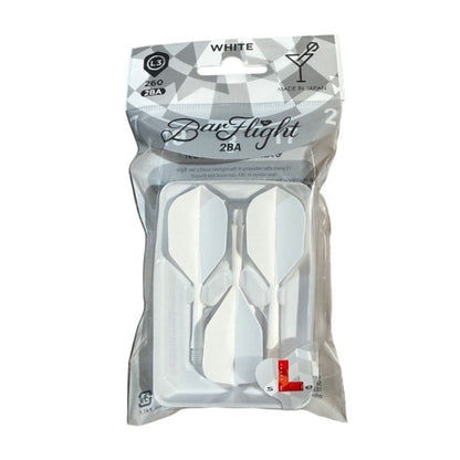 L-Style BarFlight 2BA – Ailettes Fléchettes Blanches Bar - Darts180