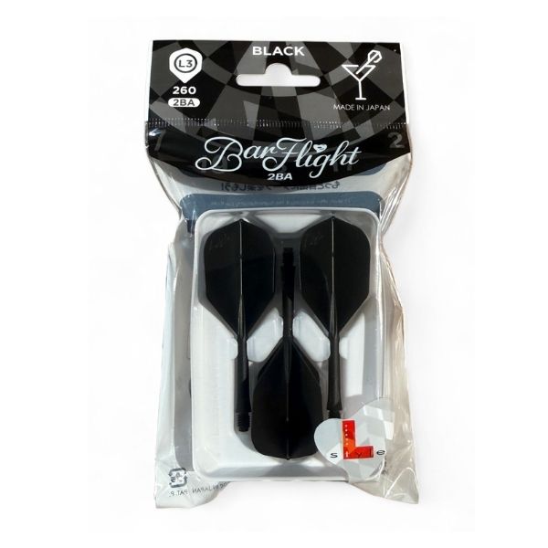 L-Style BarFlight 2BA – Ailettes Fléchettes Noires Bar - Darts180