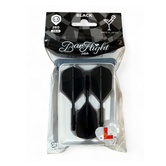 L-Style BarFlight 2BA – Ailettes Fléchettes Noires Bar - Darts180
