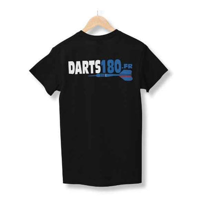T-shirt Noir Darts180 – Vue Arrière - Darts180