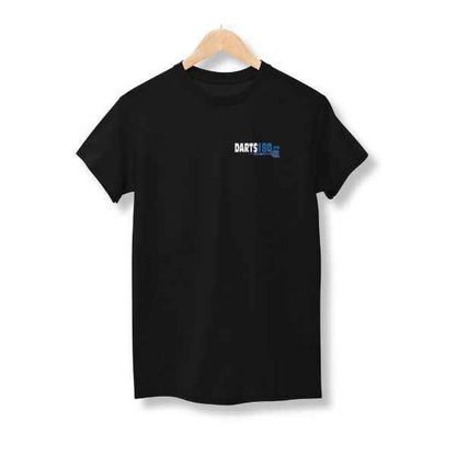 T-shirt Noir Darts180 – Vue Avant Logo - Darts180