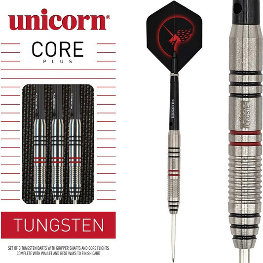 Unicorn Core Plus S3 70% – Vue Ensemble Fléchettes Tungstène - Darts180